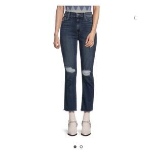 Hudson Jeans Blair High-Rise Allure Straight Crop Jean Women's Size 29 $225.00
